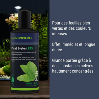 DENNERLE Plant System E15 250 ml - Fer liquide pour plantes