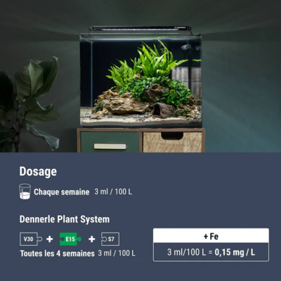 DENNERLE Plant System E15 250 ml - Fer liquide pour plantes