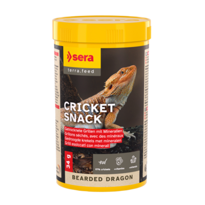 SERA Bearded Dragon Cricket Snack 250 ml -  Grillons séchées pour Dragons barbus