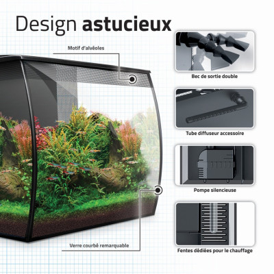 FLUVAL Flex 2.0 57 L - Komplettes Aquarium mit LED-RGB-Beleuchtung