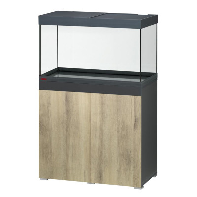 EHEIM Vivaline LED 144 Anthracite/Wood - 144 l Aquarium mit Unterschrank