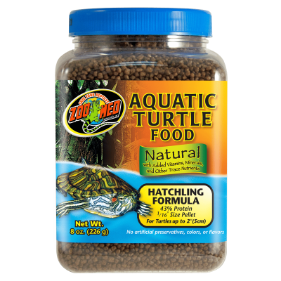 ZOO MED Wasserschildkrötenfutter 226 g – Futter für junge Wasserschildkröten