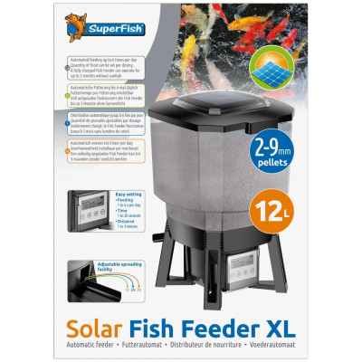 SUPERFISH Solar Fish Feeder XL – Distributeur solaire 12 L