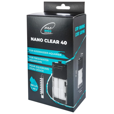 ME AQUARISTIC Nano Clear 40 – Filtre d’angle jusqu’à 40 L