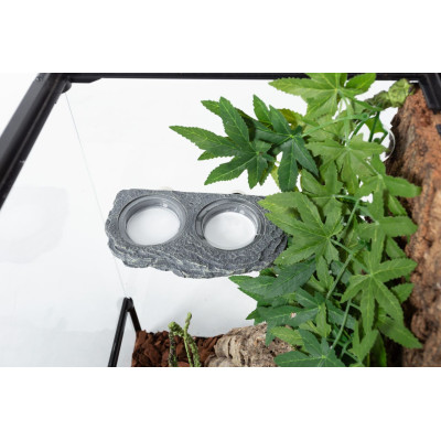 REPTI ZOO Mangeoire double aimantée pour reptile