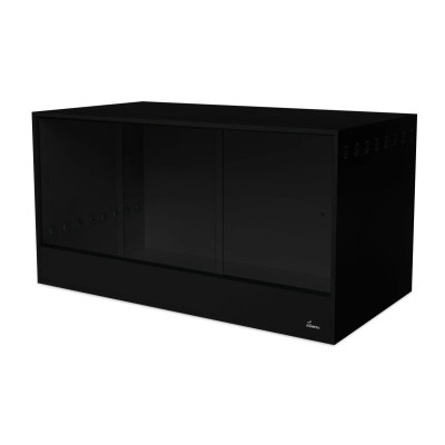DIVERSA Terrarium En Bois Noir 150x80x80 cm