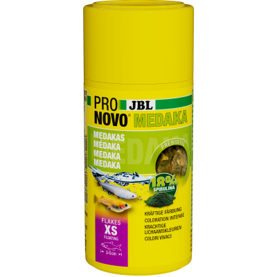 JBL Pronovo Medaka Flakes XS 100 ml – Präbiotische Flocken