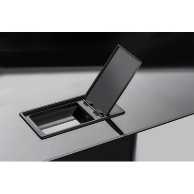 Aquael Glossy 150 Schwarz – 405-Liter-Aquarium mit Unterschrank und Beleuchtung