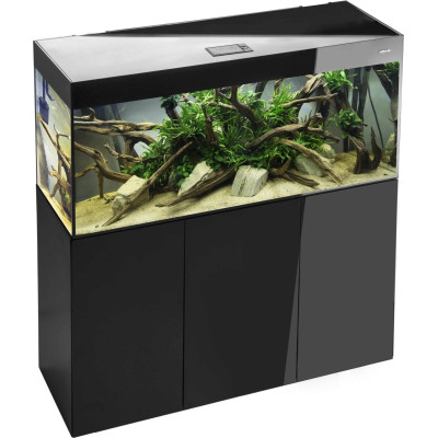 AQUAEL Glossy 150 noir – Aquarium 405 Litres