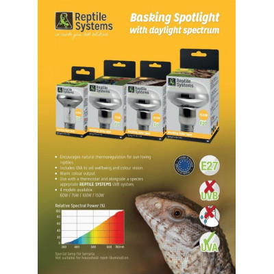 REPTILE SYSTEMS Basking Solar Spot 75 W – Heizlampe für Reptilien zum günstigen Preis bei Aquario&Co