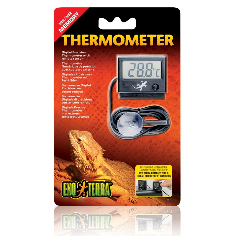 EXO TERRA Thermometer Digital- Thermomètre pour terrarium