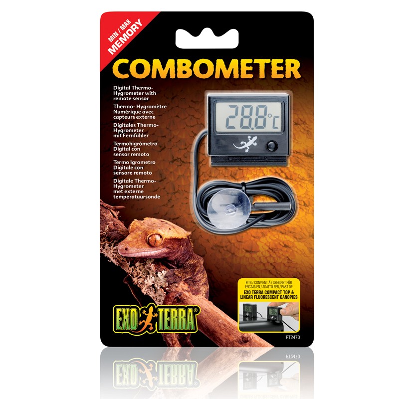 EXO TERRA Combometer- Thermomètre et Hygromètre pour terrarium