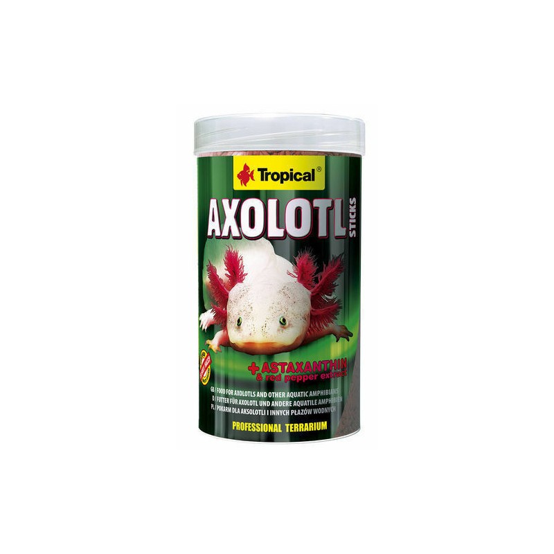 TROPICAL Axolotl Stick 250 ml- Nourriture pour Axolotl à petit