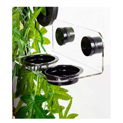 REPTI ZOO Magnetischer Gecko-Ledge-Futterspender – Magnetischer Futterspender