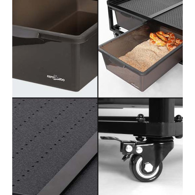 REPTI ZOO Stackable Breeding Rack- Rack d'élevage pour reptiles