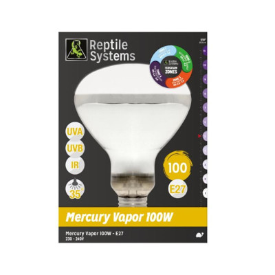 REPTILE SYSTEMS D3 UV Basking Lamp 100 W- UV-Lampe für Reptilien
