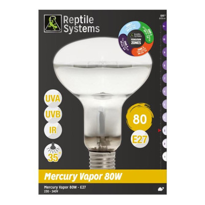 REPTILE SYSTEMS D3 UV Basking Lamp 80 W