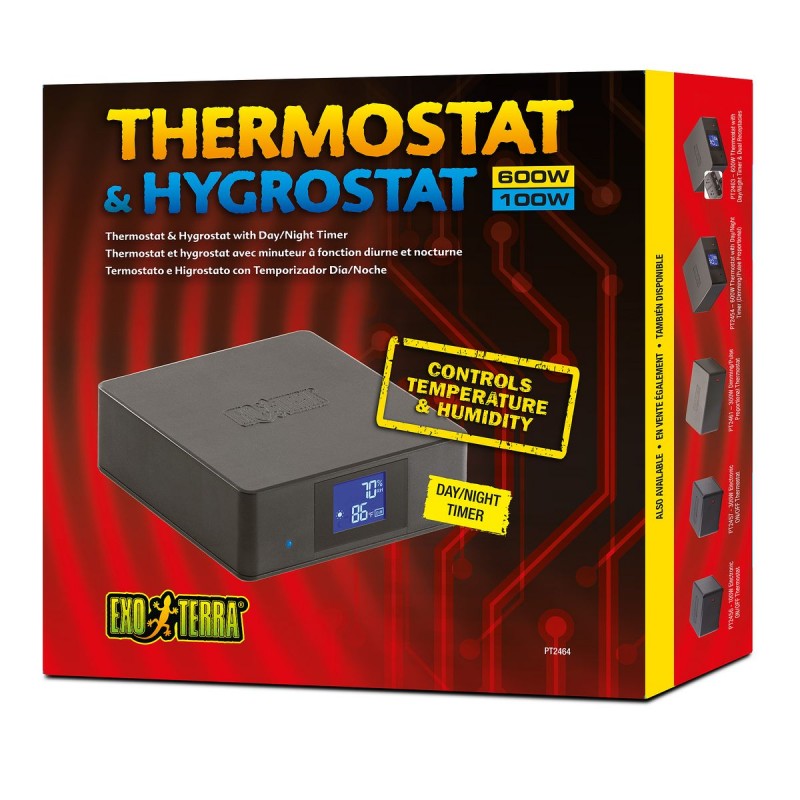EXO TERRA Thermostat & Hygrostat avec minuteur