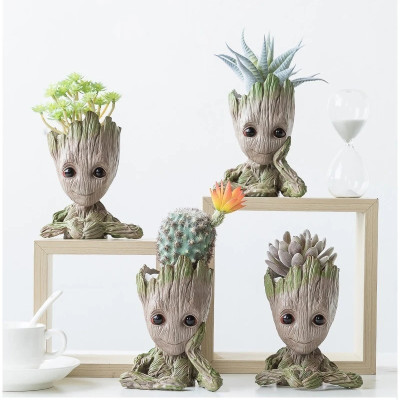 Pot pour plantes Groot 4- Décoration originale pour aquarium / terrarium
