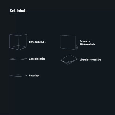 DENNERLE Nano Cube 60 L-Bare Tank
