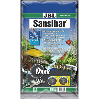 JBL Sansibar Dark 10 kg – Schwarzer Sand für Aquarien