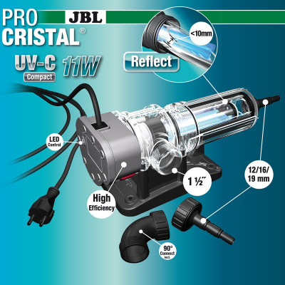 JBL ProCristal Compact UV-C 11 W- Stérilisateur UV aquarium