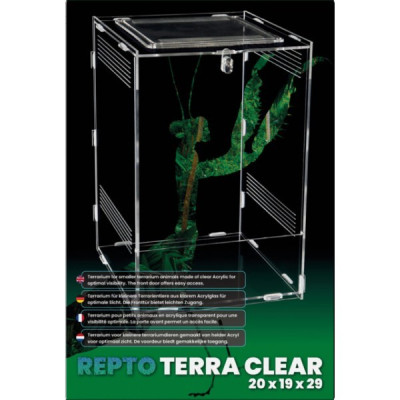 REPTO Terra Clear 19,5x18,5x29 cm - Terrarium Acryl im Bausatz
