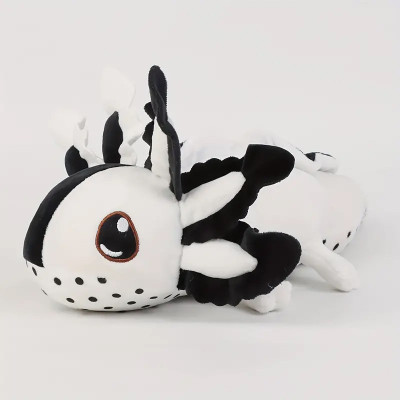 Schwarz-weißes Axolotl-Plüschtier – 45 cm