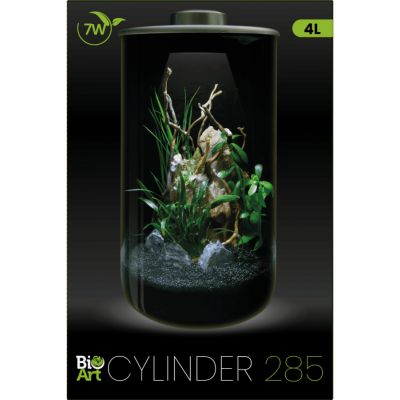 BioArt Cylinder 285 Schwarz- Wabi-Kusa 5.1 L