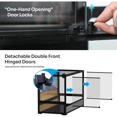 REPTI ZOO Terrarium 120x60x45 cm