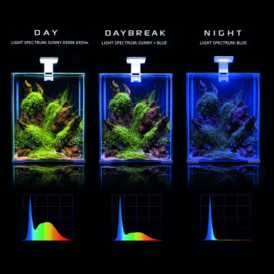 AQUAEL Aquarium ShrimpSet Smart D&N 30 L- Noir