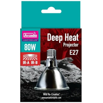 ARCADIA Deep Heat Projector 80W- Lampe chauffante pour reptiles