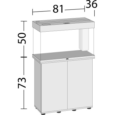 JUWEL Rio 125 LED- Aquarium 125 litres + meuble