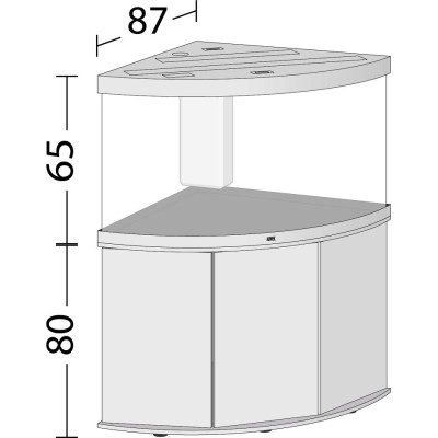 JUWEL Trigon 350 LED- Aquarium 350 Liter + Möbel