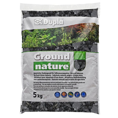 DUPLA Ground Nature Black Chips 5kg - Aquarienschiefer