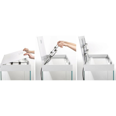Möbel + Aquarium 125 Liter AQUAEL OPTISET 125 Weiß