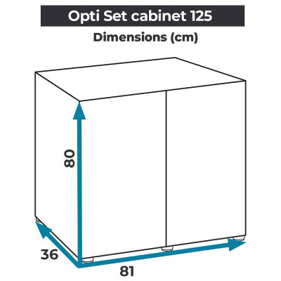 Möbel + Aquarium 125 Liter AQUAEL OPTISET 125 Weiß