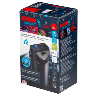 EHEIM Classic Vario+e 250 - Außenfilter für Aquarium