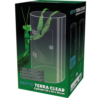 REPTO Terra Klarer Zylinder 20 x 20 x 35 cm – Acryl-Terrarium