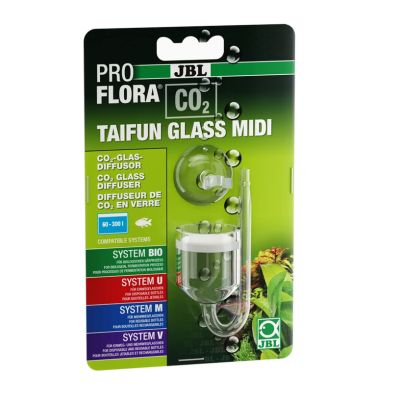 JBL ProFlora Taifun Glass Midi- Mini diffuseur de CO2
