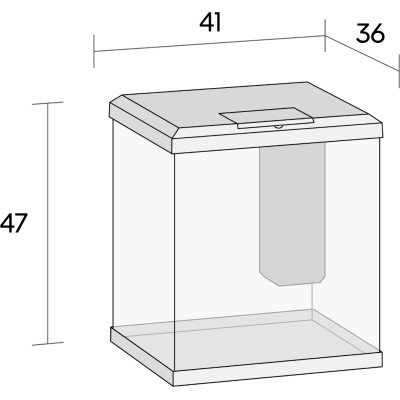 JUWEL Vio Cube 54 Weiß – Aquarium 54 L