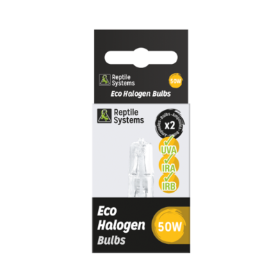 REPTILE SYSTEMS Eco Halogen Bulbs 50W - Ampoule chauffante de remplacement
