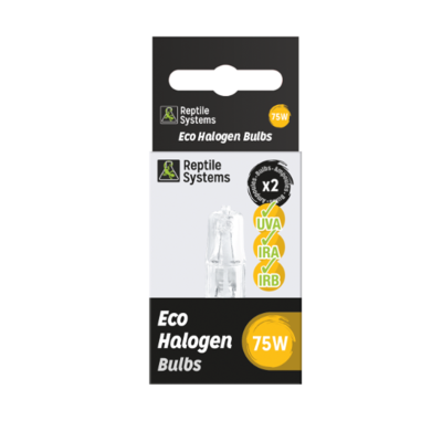 REPTILE SYSTEMS Eco Halogen Bulbs 75 W - Ersatz-Wärmelampe