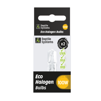 REPTILE SYSTEMS Eco Halogen Bulbs 100 W - Ampoule chauffante de remplacement