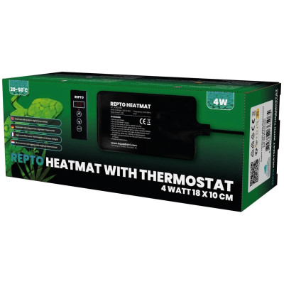 REPTO HeatMat 4 Watt avec Thermostat - Tapis chauffant