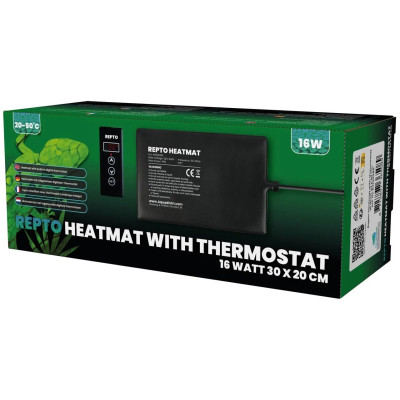 REPTO Heizmatte 16 Watt mit Thermostat