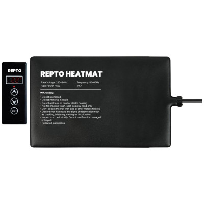 REPTO HeatMat 16 Watt avec Thermostat - Tapis chauffant