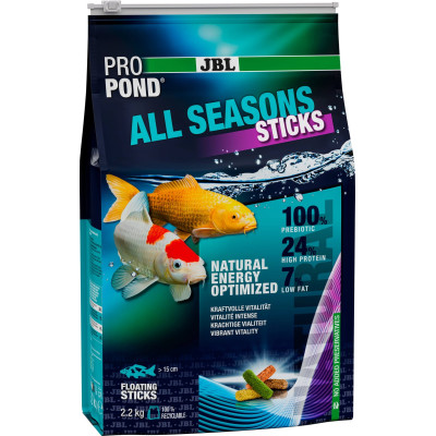 JBL ProPond All Seasons Sticks 2,2 kg- Nourriture pour poissons de bassin