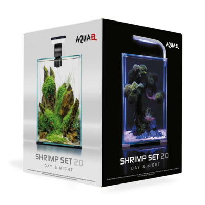 Aquael ShrimpSet Tag & Nacht – Komplettes Nano-Aquarium 20 l