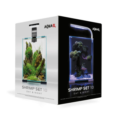 Aquael Shrimp Set Day&Night - Aquarium nano complet 10 L